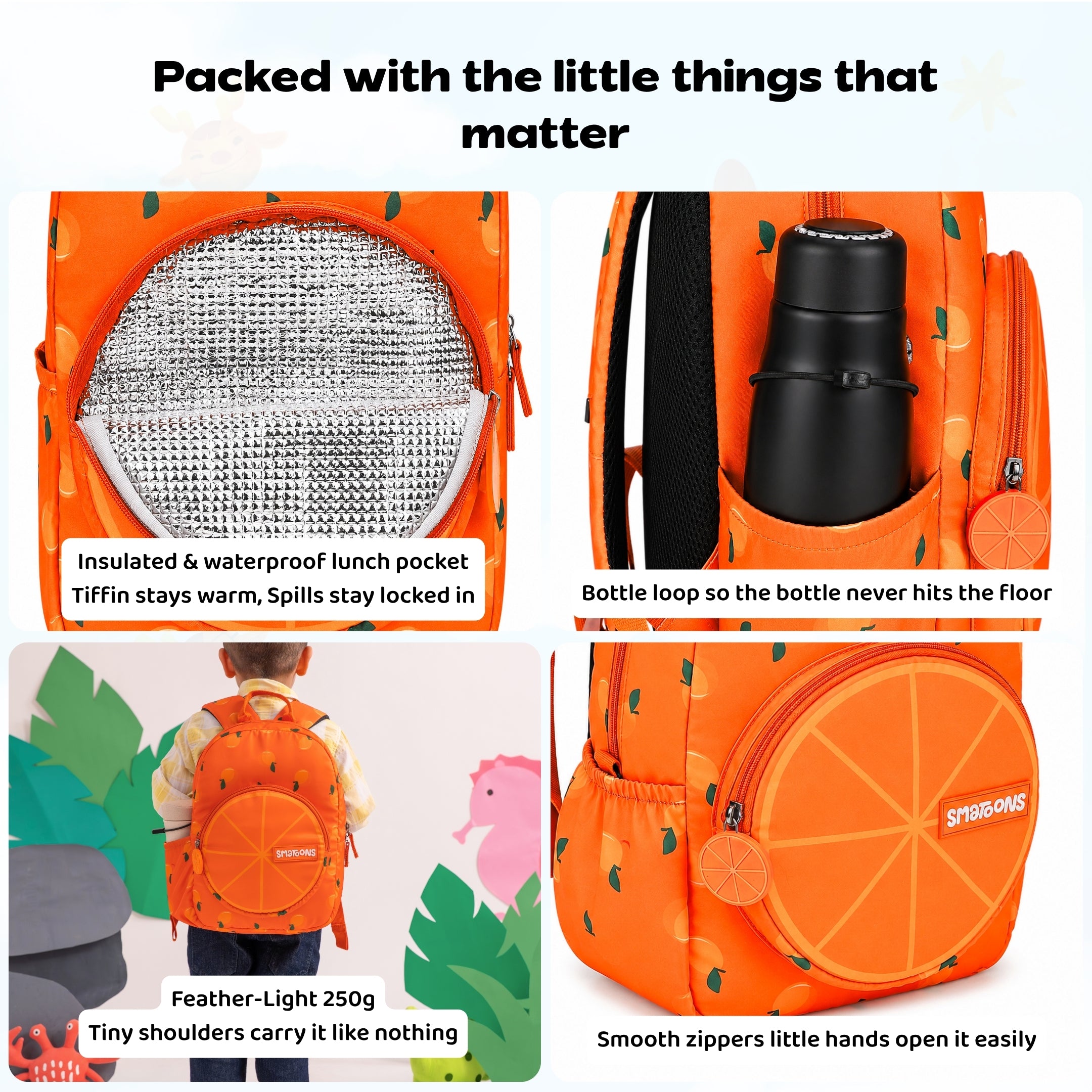 Orange Slice Preschool Doodler Backpack