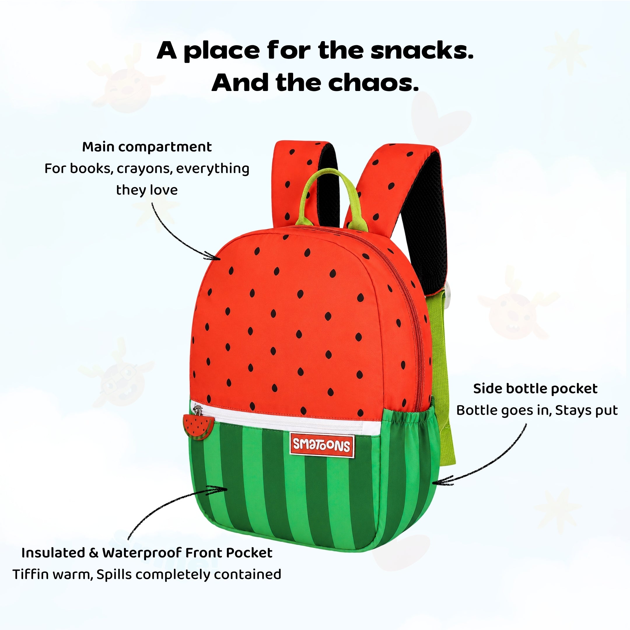 Watermelon Slice Preschool Doodler Backpack