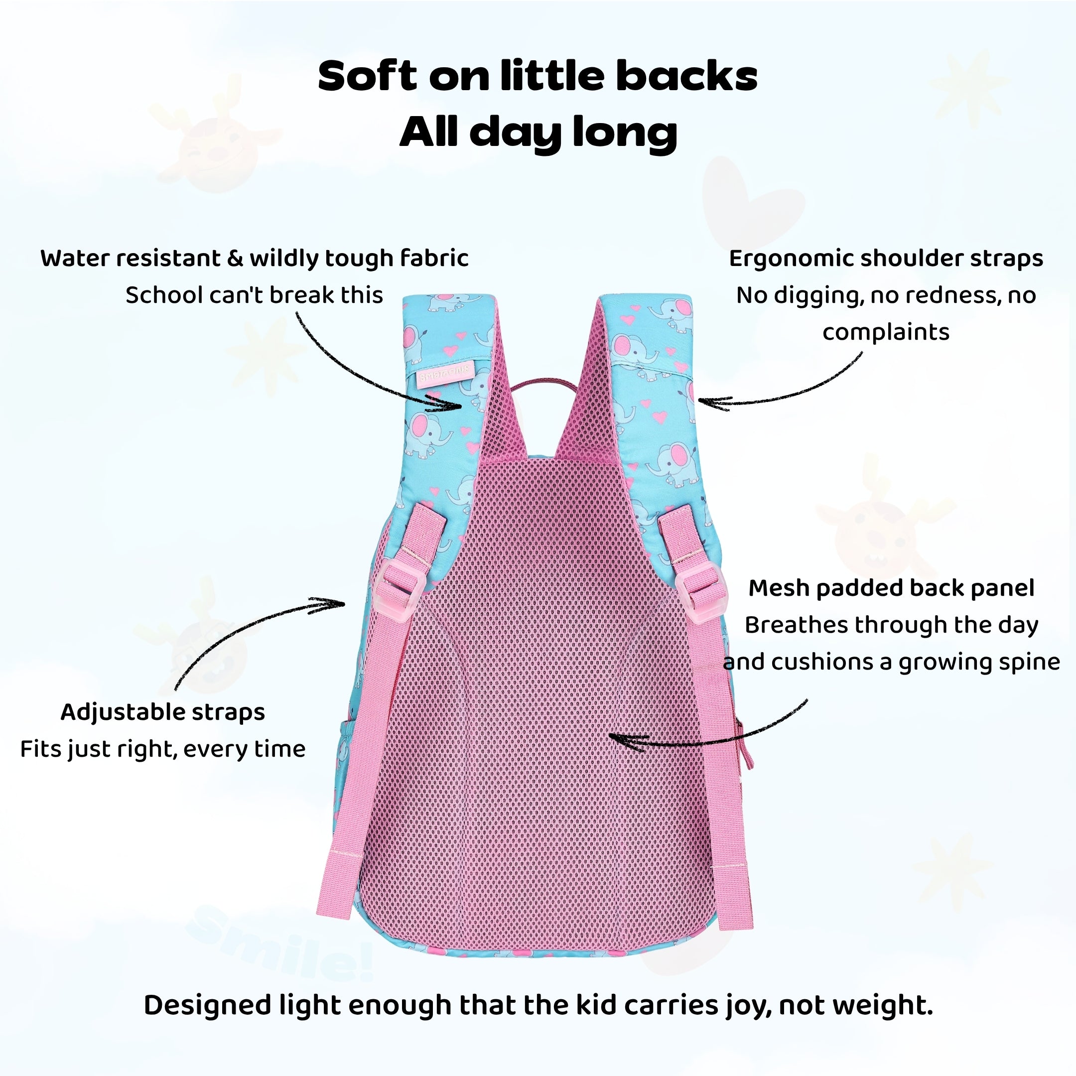 Elephant Hearts Junior Joyrider Backpack