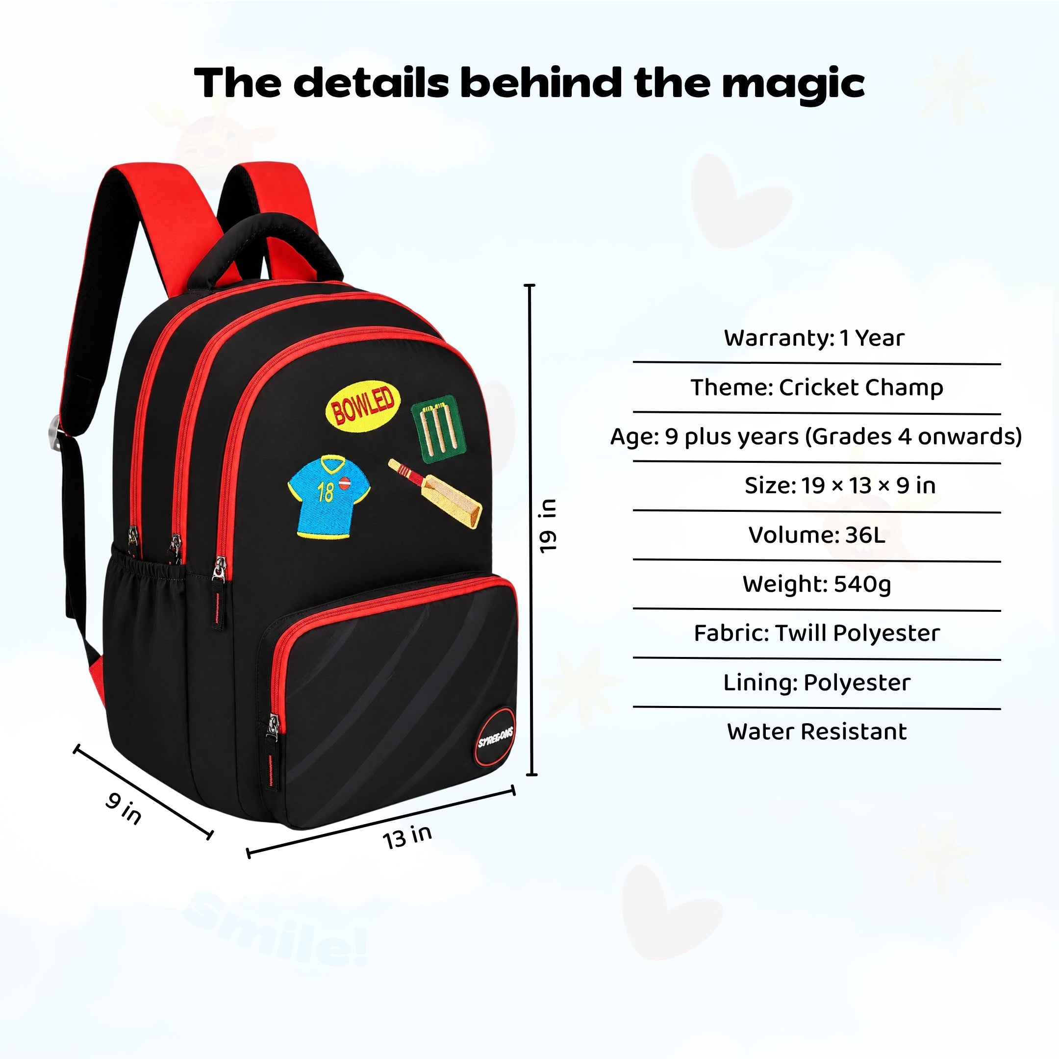 Cricket Champ Senior Dreamcatcher Backpack