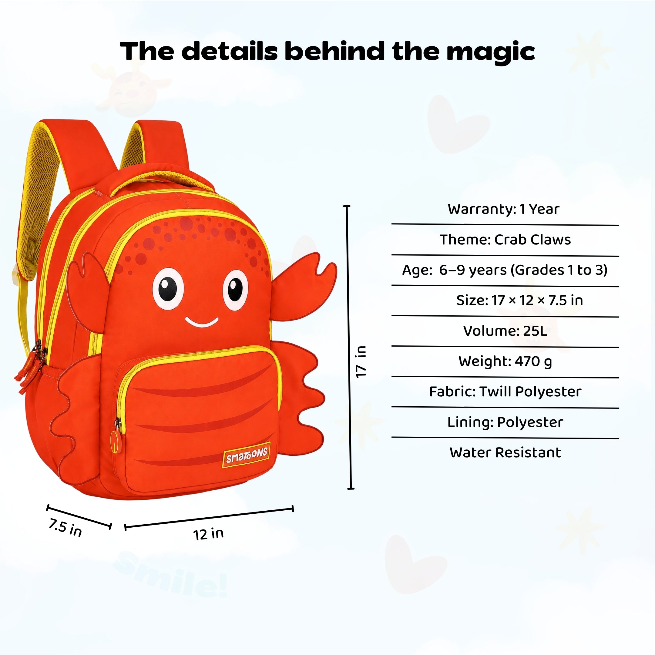 Crab Claws Primary Storymaker Backpack