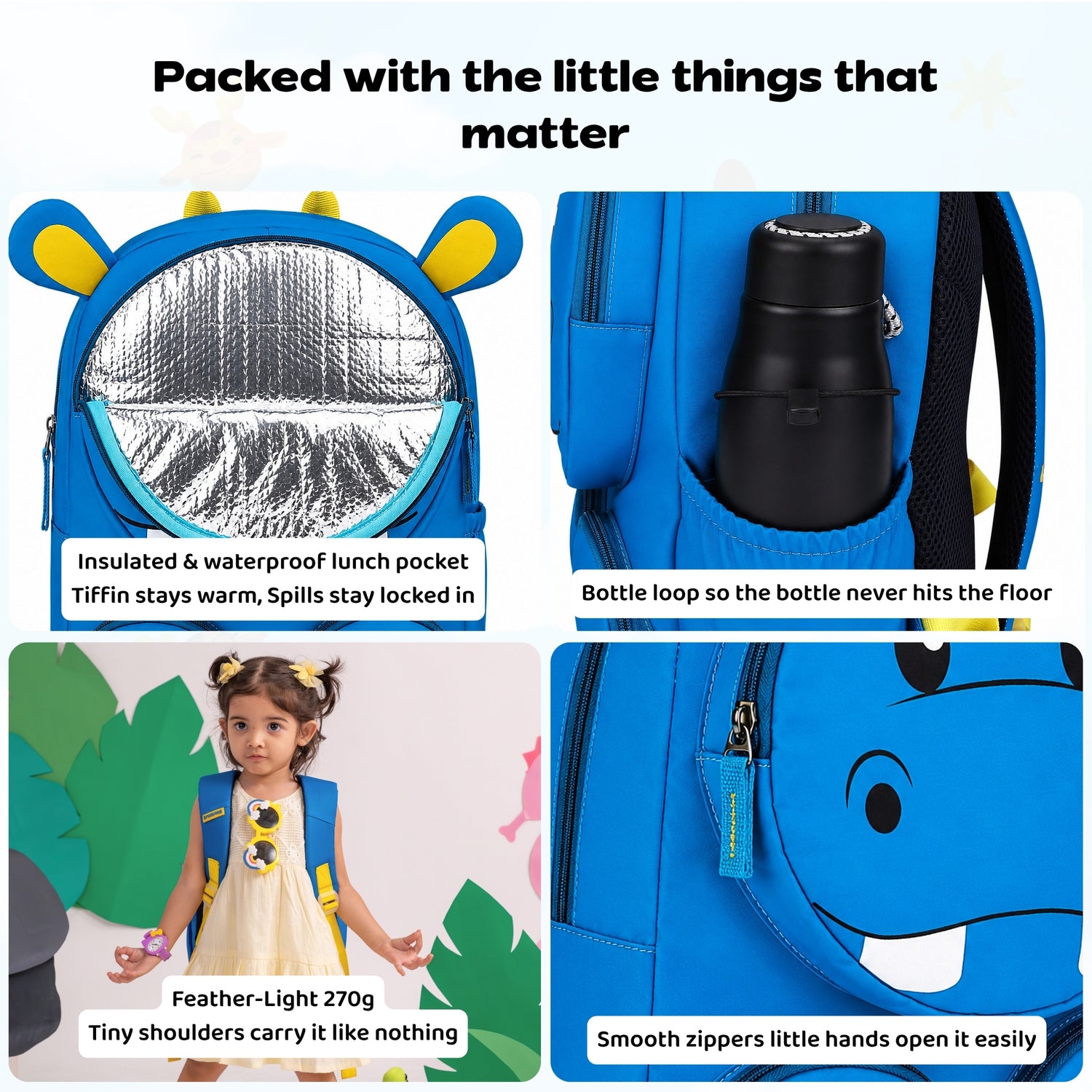 Hippo Pond Preschool Doodler Backpack