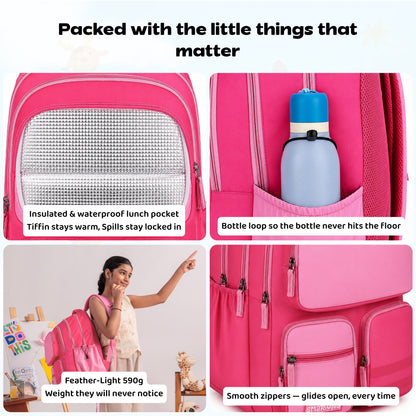 Pink Blocks Senior Dreamcatcher Backpack