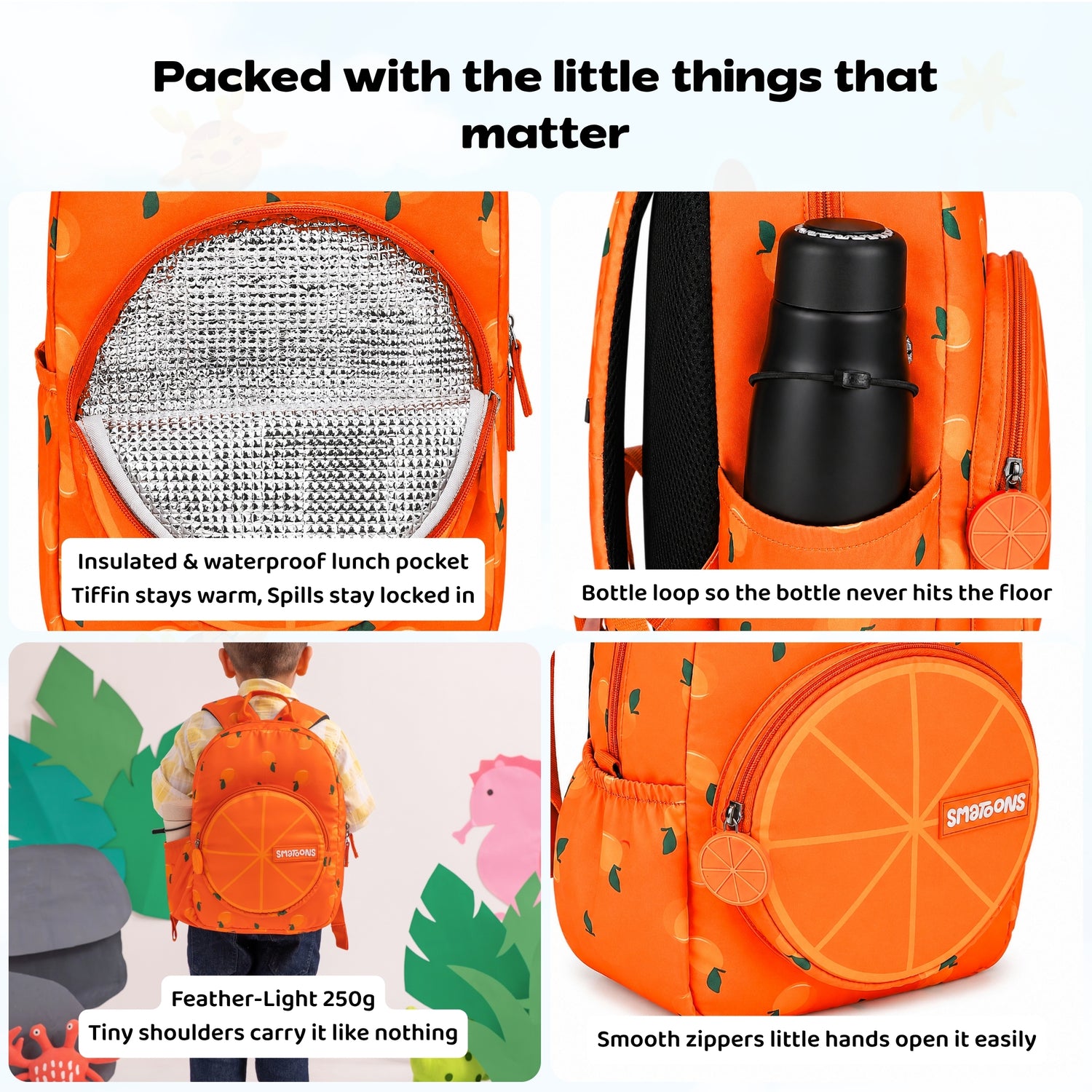 Orange Slice Preschool Doodler Backpack