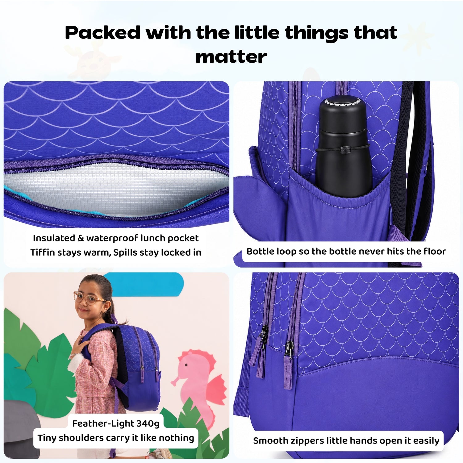 Mermaid Splash Junior Joyrider Backpack