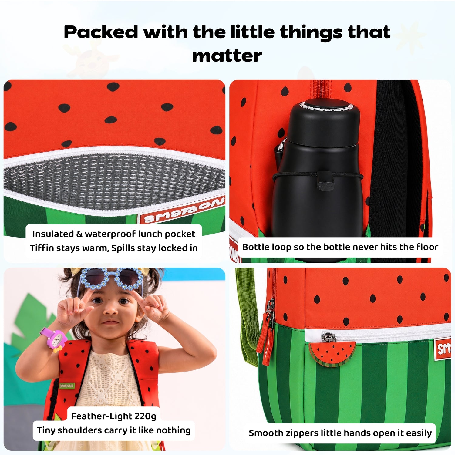 Watermelon Slice Preschool Doodler Backpack