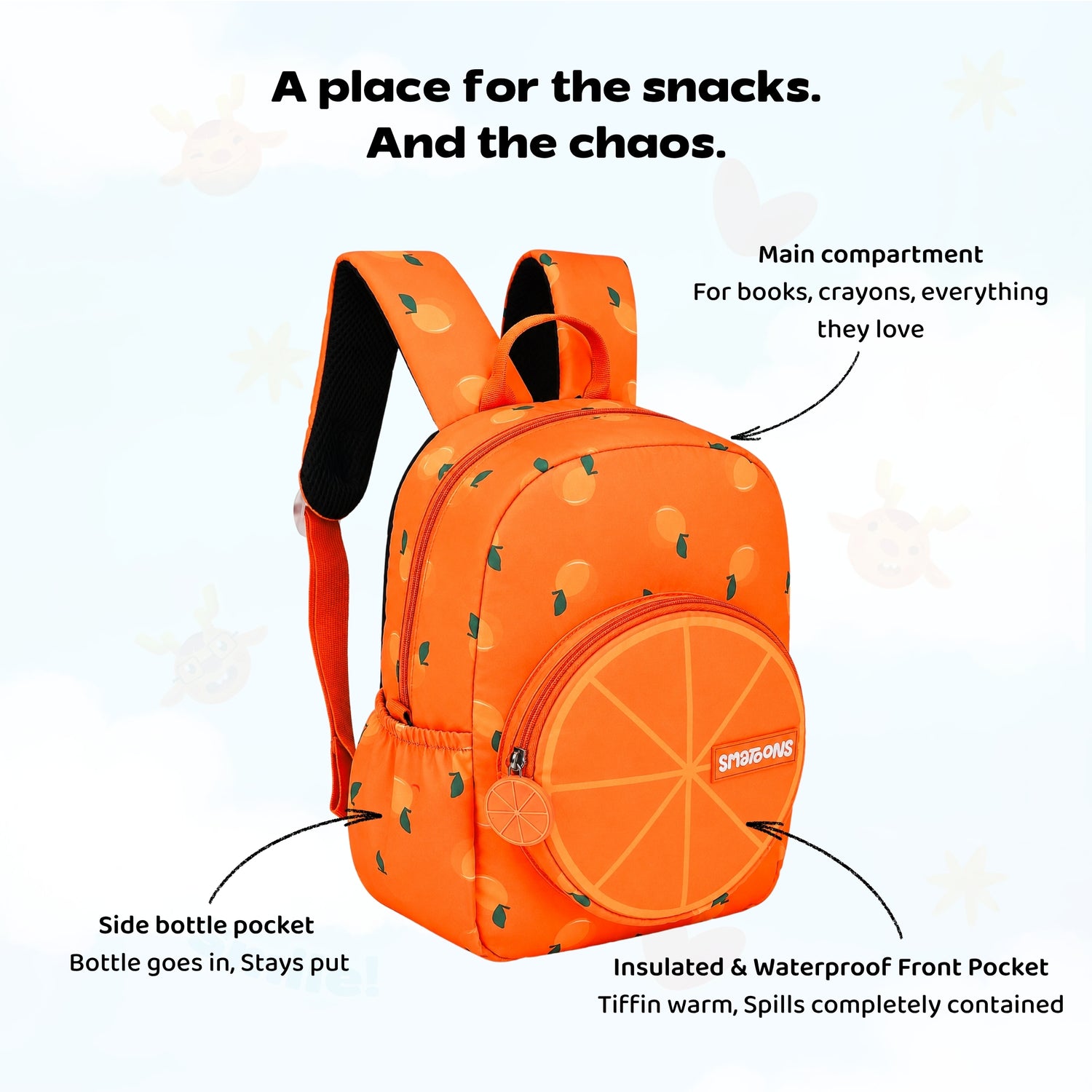 Orange Slice Preschool Doodler Backpack