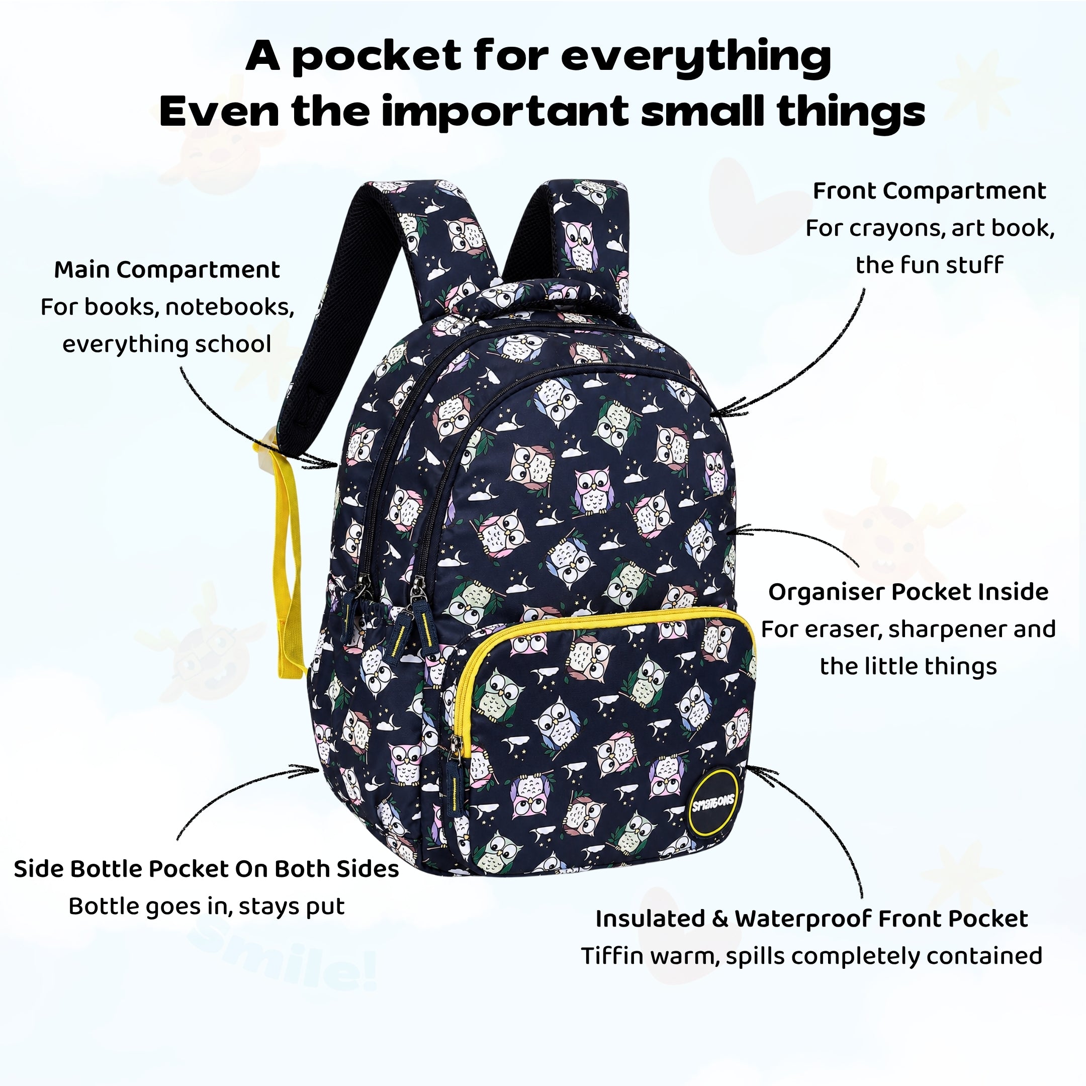 Owl Night Primary Storymaker Backpack