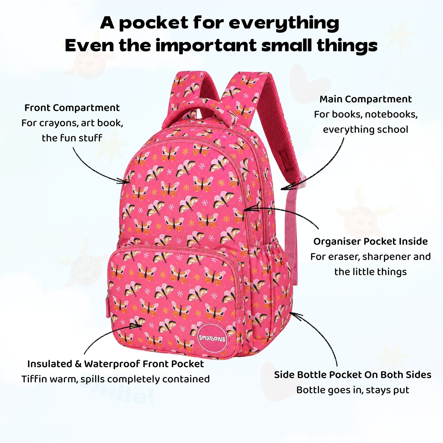 Butterfly Garden Primary Storymaker Backpack