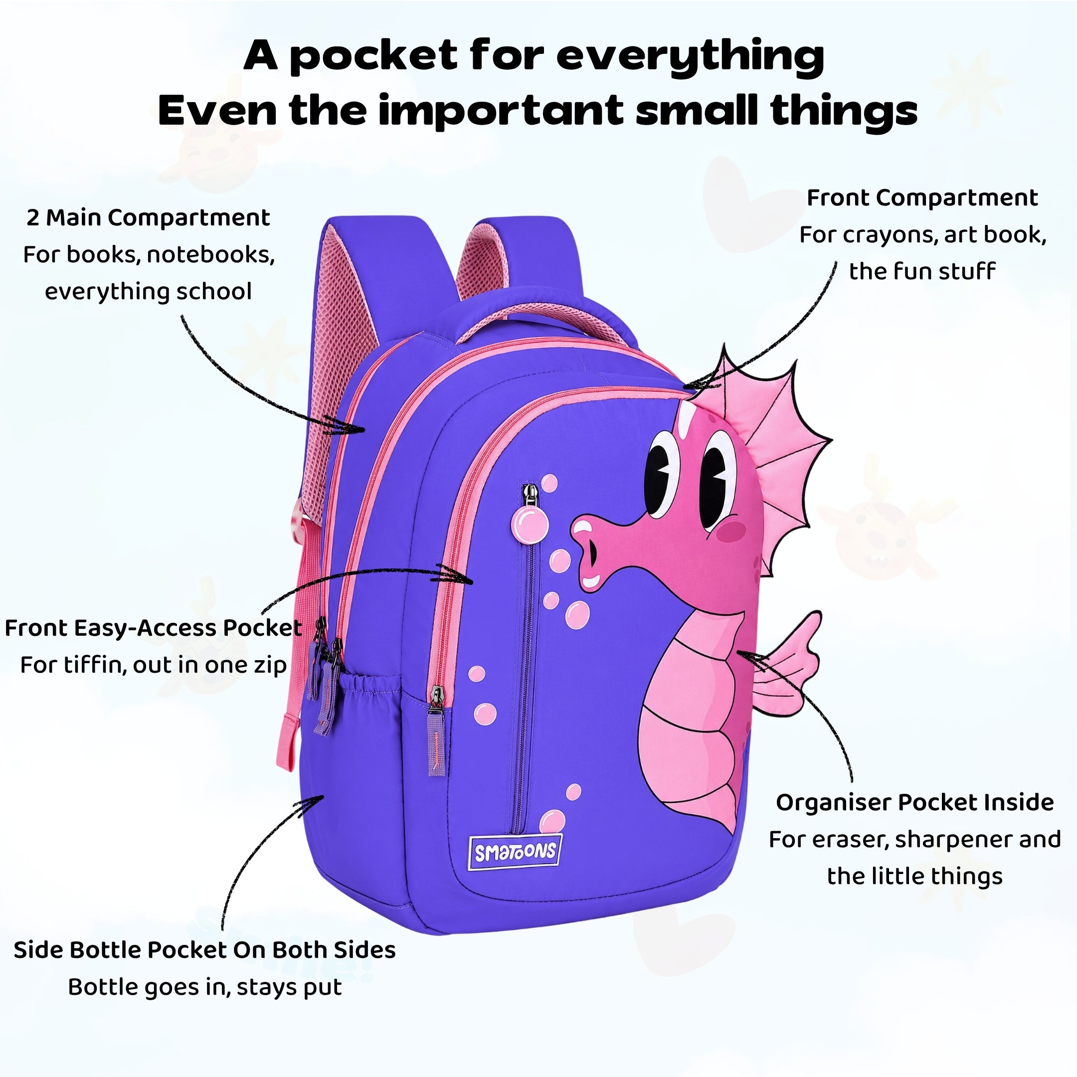 Seahorse Lagoon Primary Storymaker Backpack