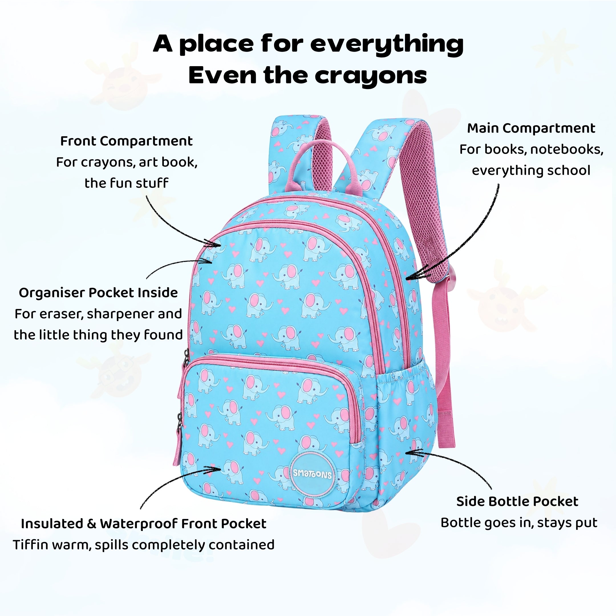 Elephant Hearts Junior Joyrider Backpack