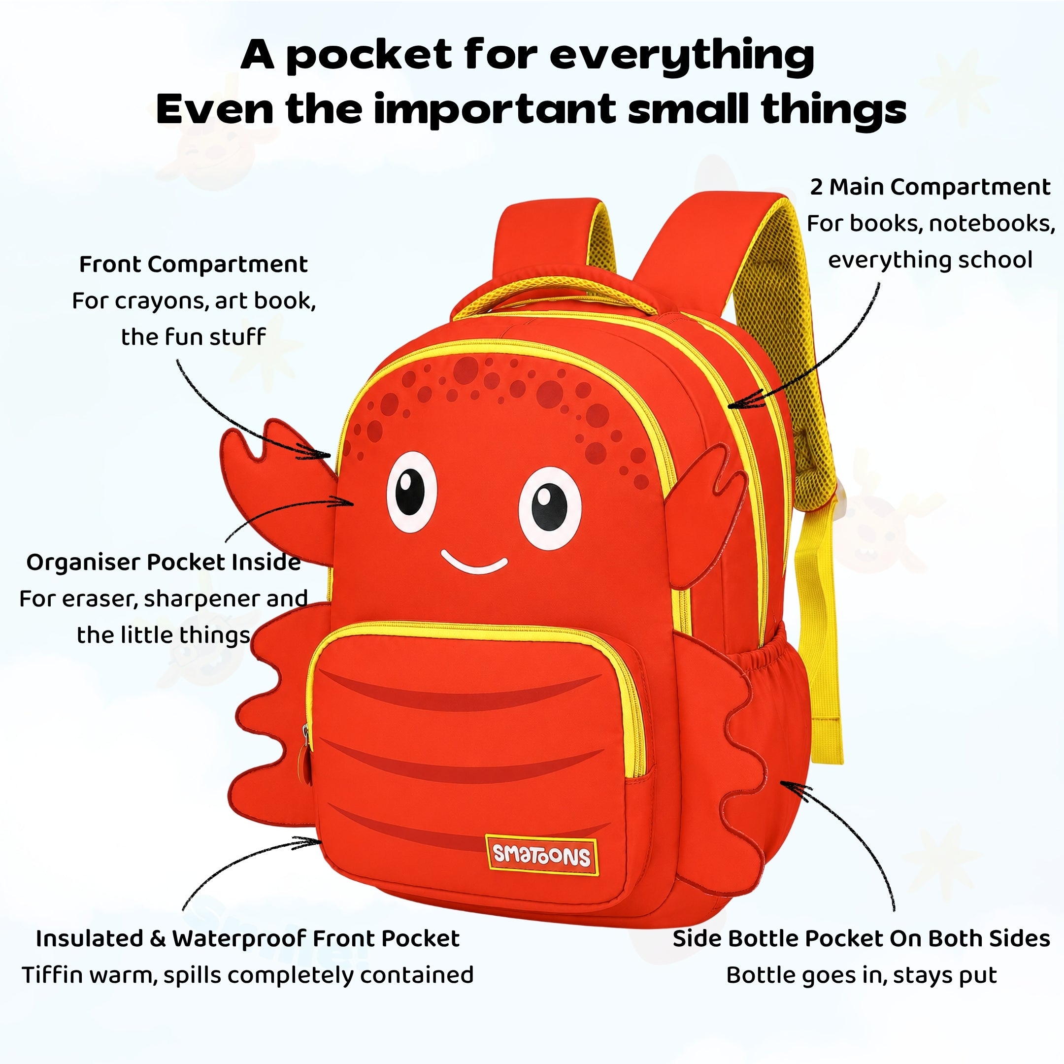 Crab Claws Primary Storymaker Backpack