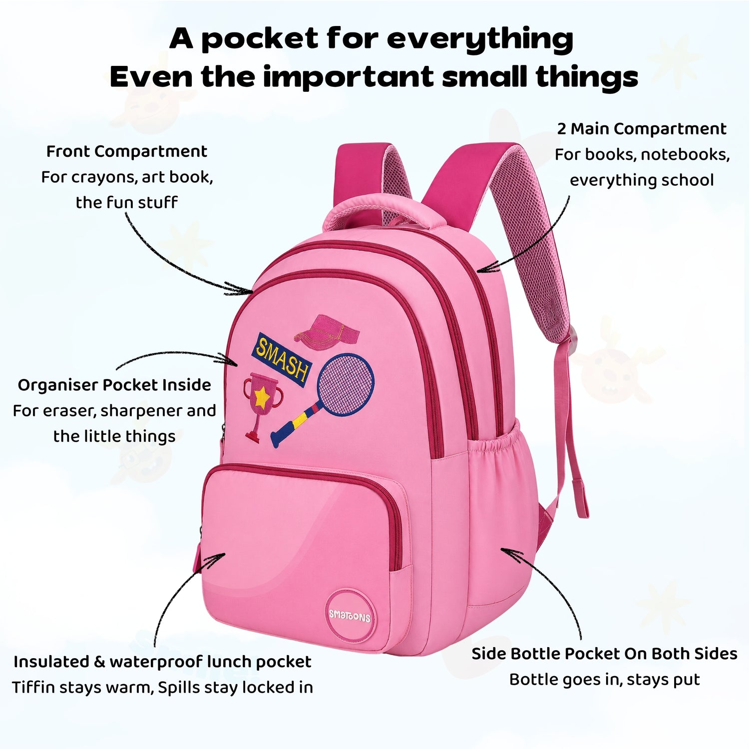 Badminton Smash Senior Dreamcatcher Backpack
