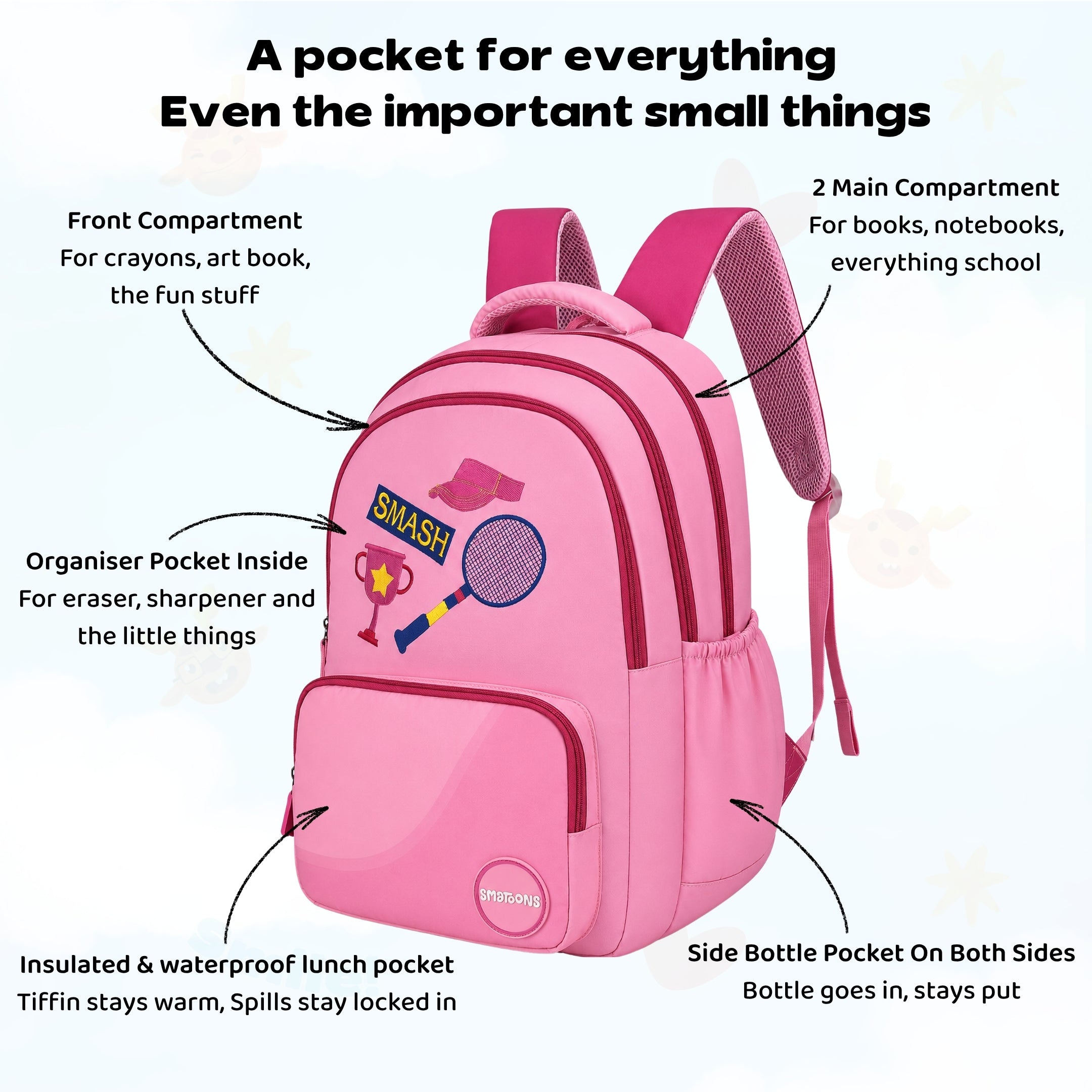 Badminton Smash Senior Dreamcatcher Backpack