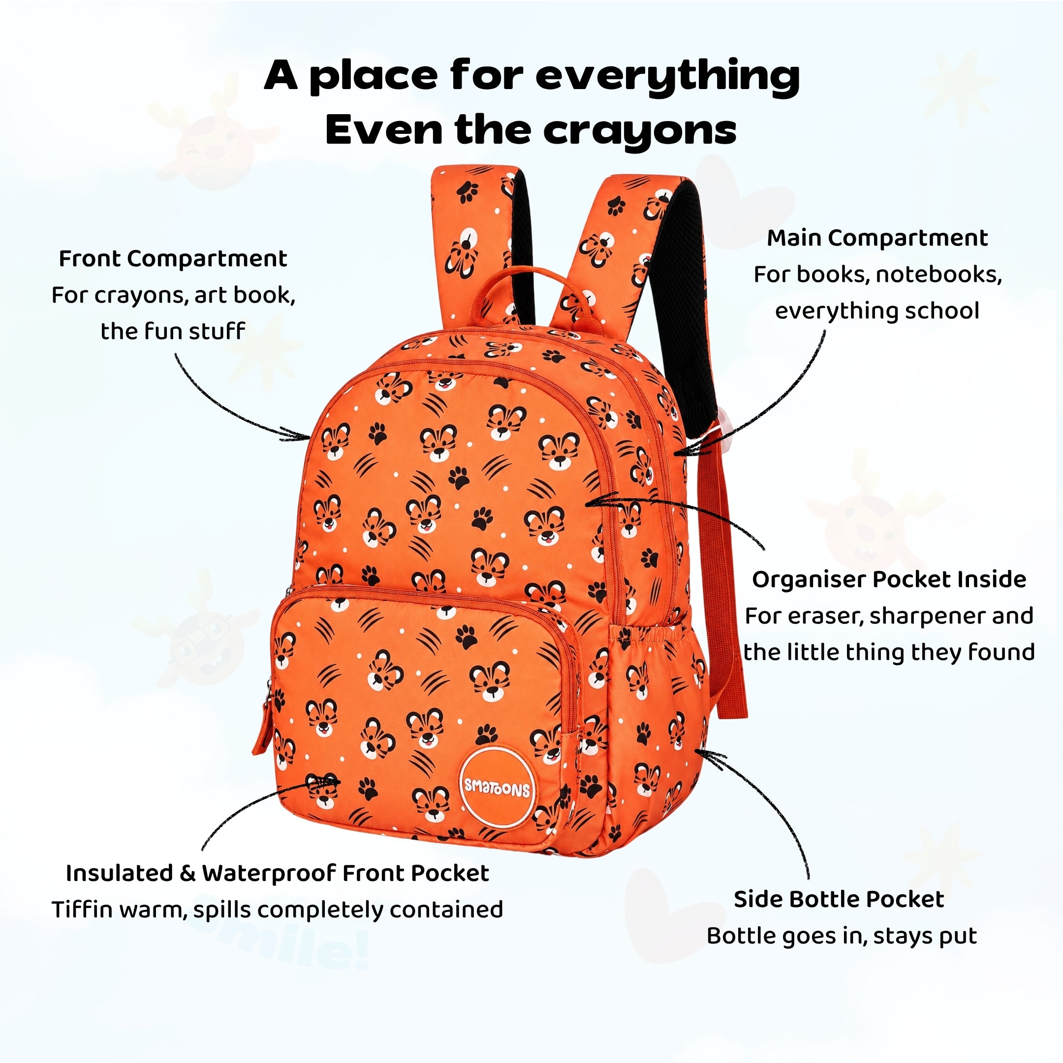 Tiger Jungle Junior Joyrider Backpack