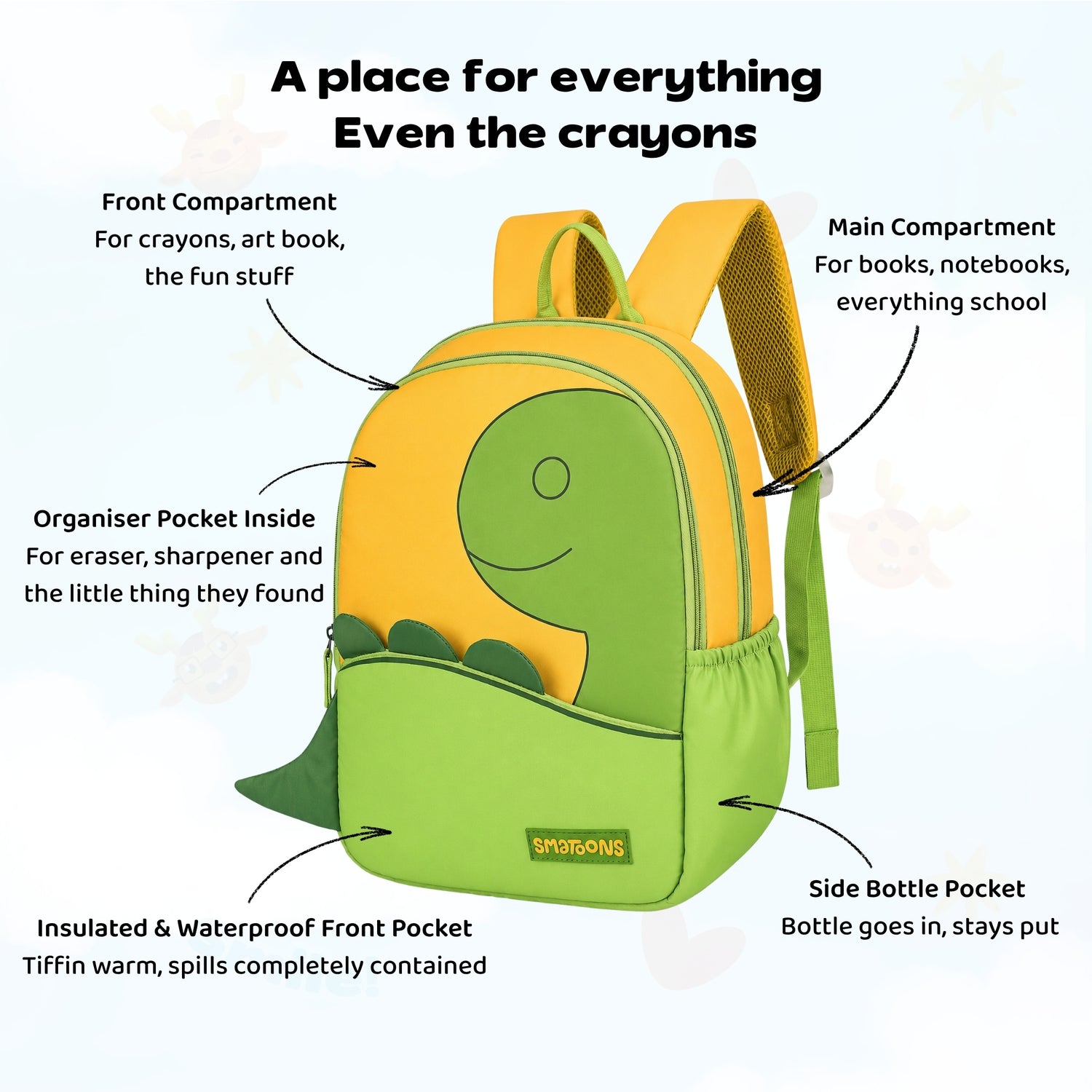 Dino Peek Junior Joyrider Backpack