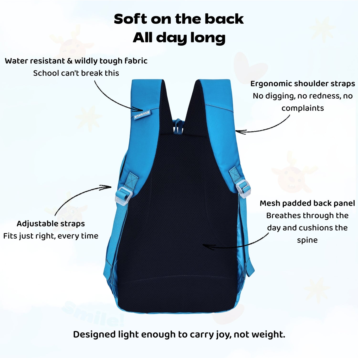 Blue Blocks Senior Dreamcatcher Backpack
