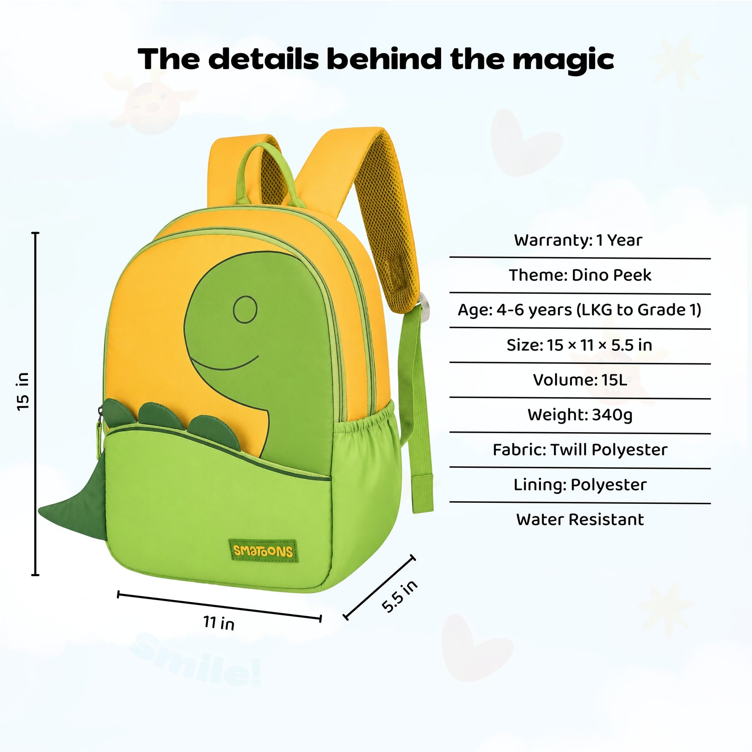 Dino Peek Junior Joyrider Backpack