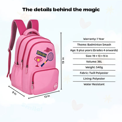 Badminton Smash Senior Dreamcatcher Backpack