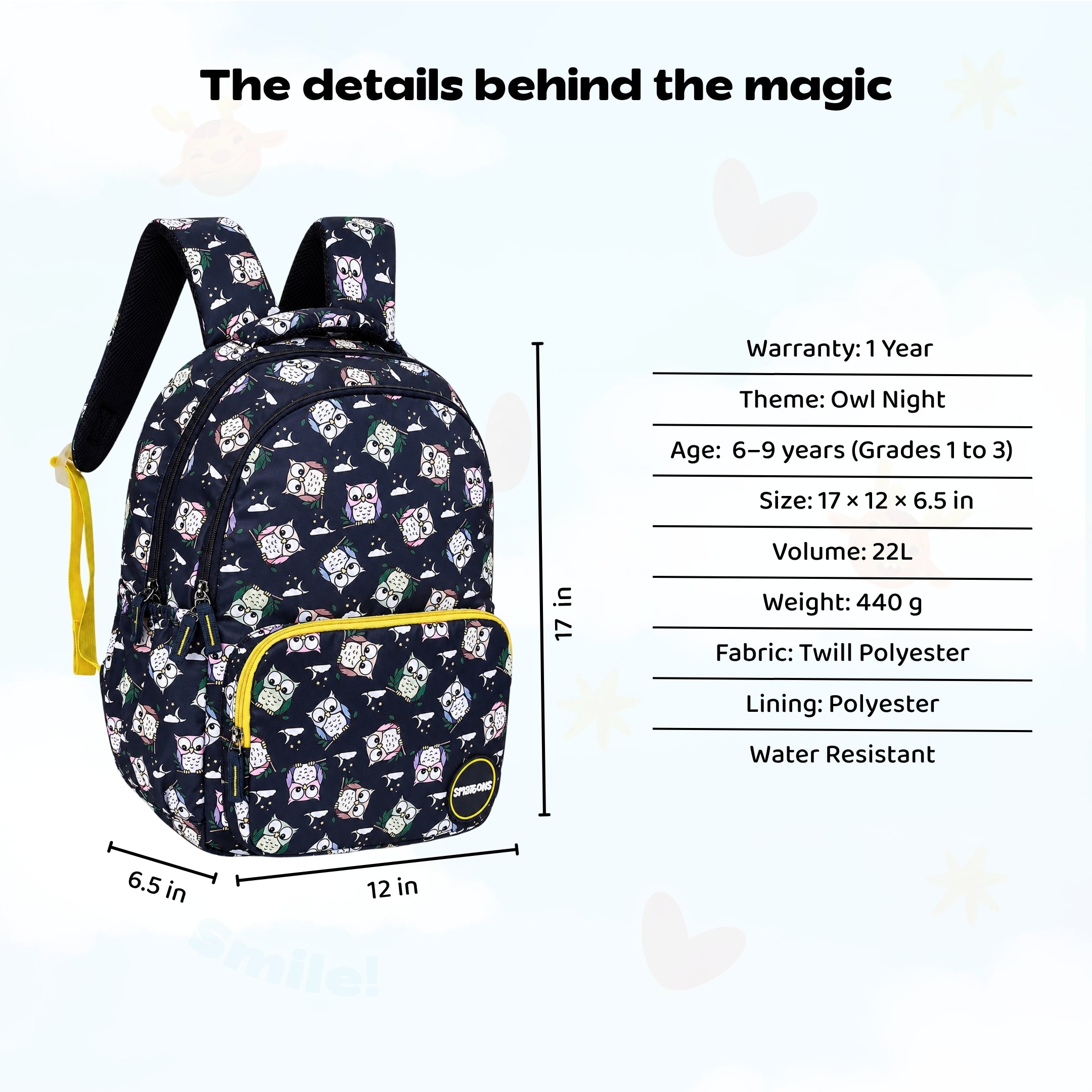 Owl Night Primary Storymaker Backpack