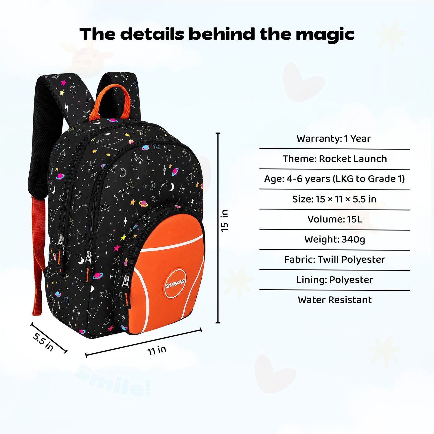 Rocket Launch Junior Joyrider Backpack