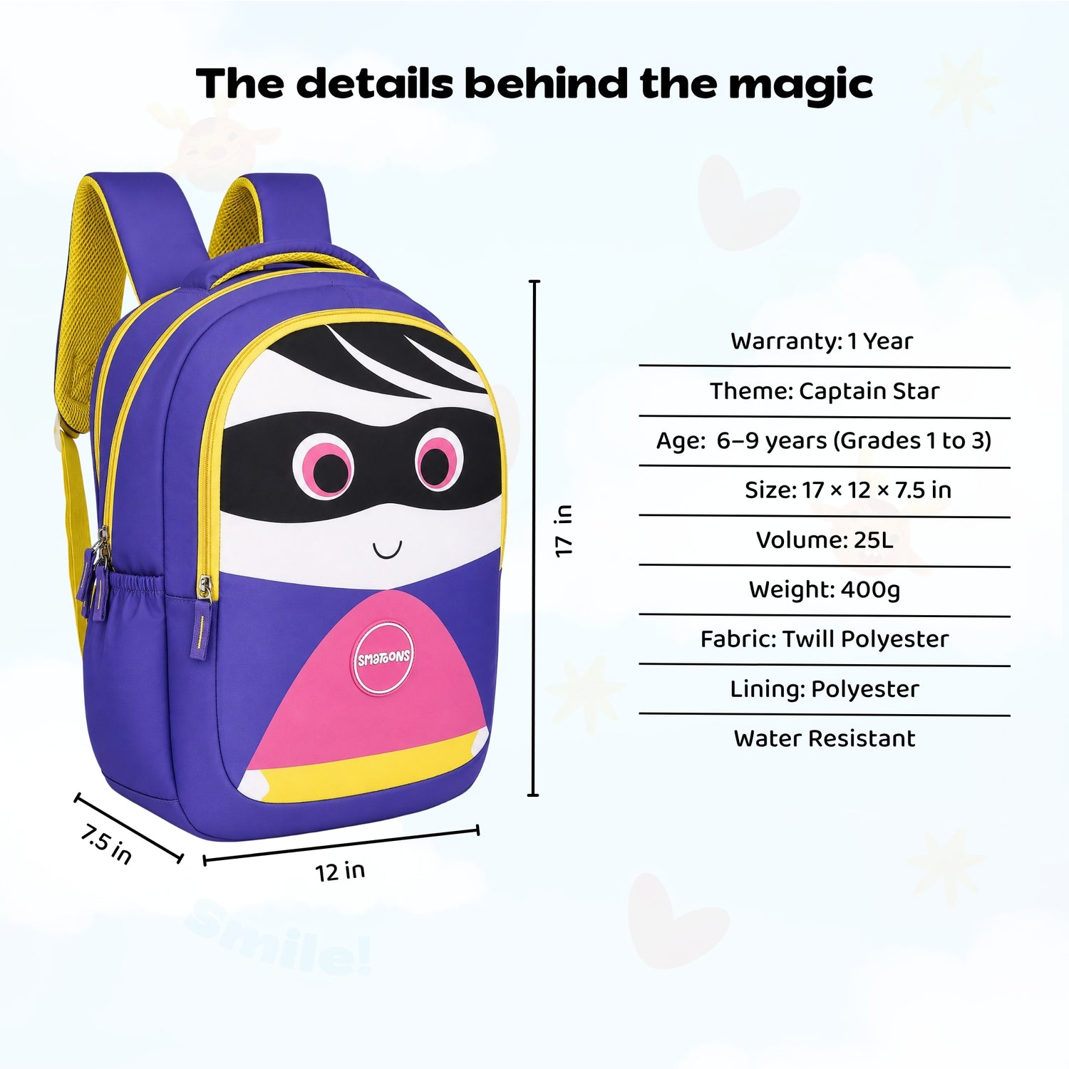 Captain Star Primary Storymaker Backpack
