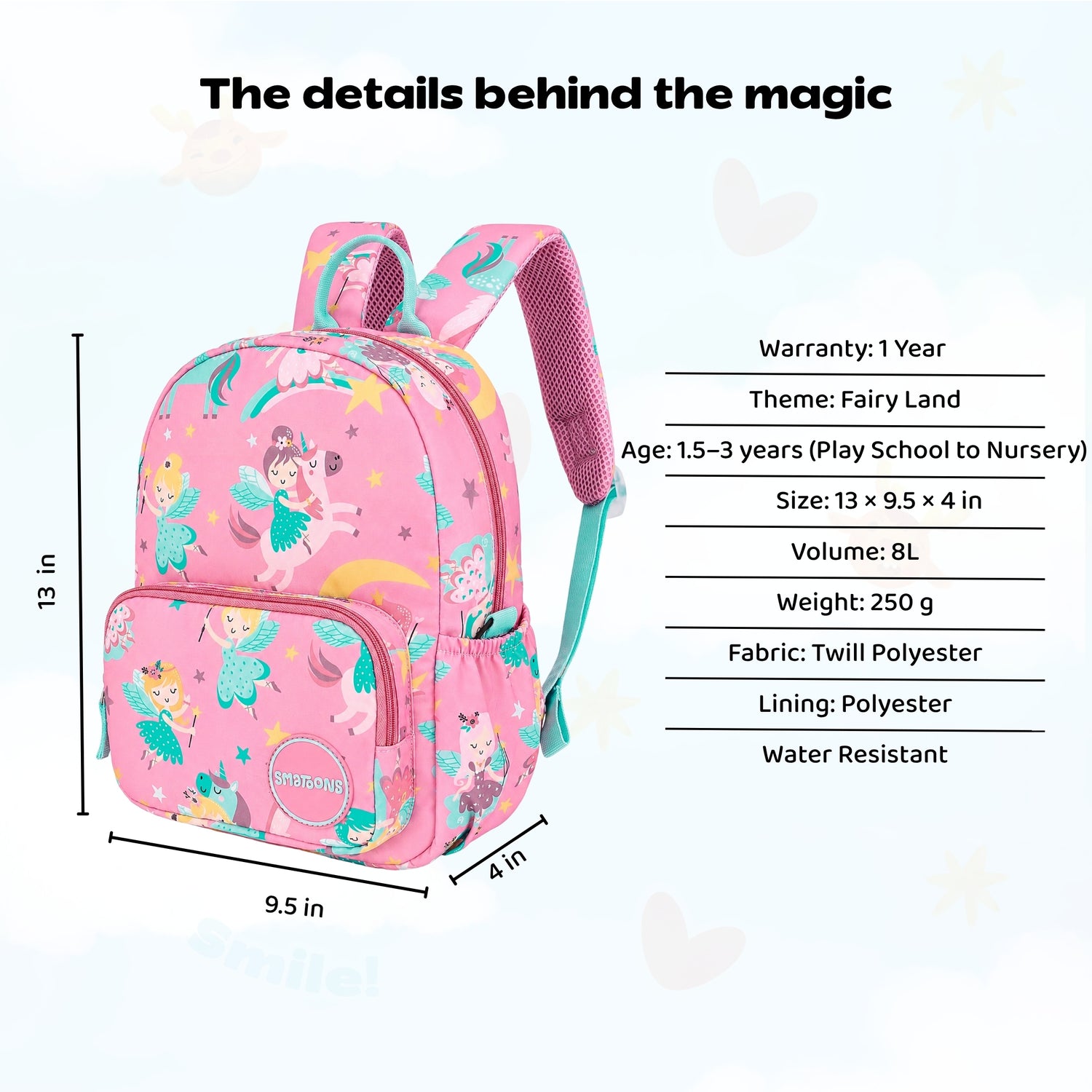 Fairy Land Preschool Doodler Backpack