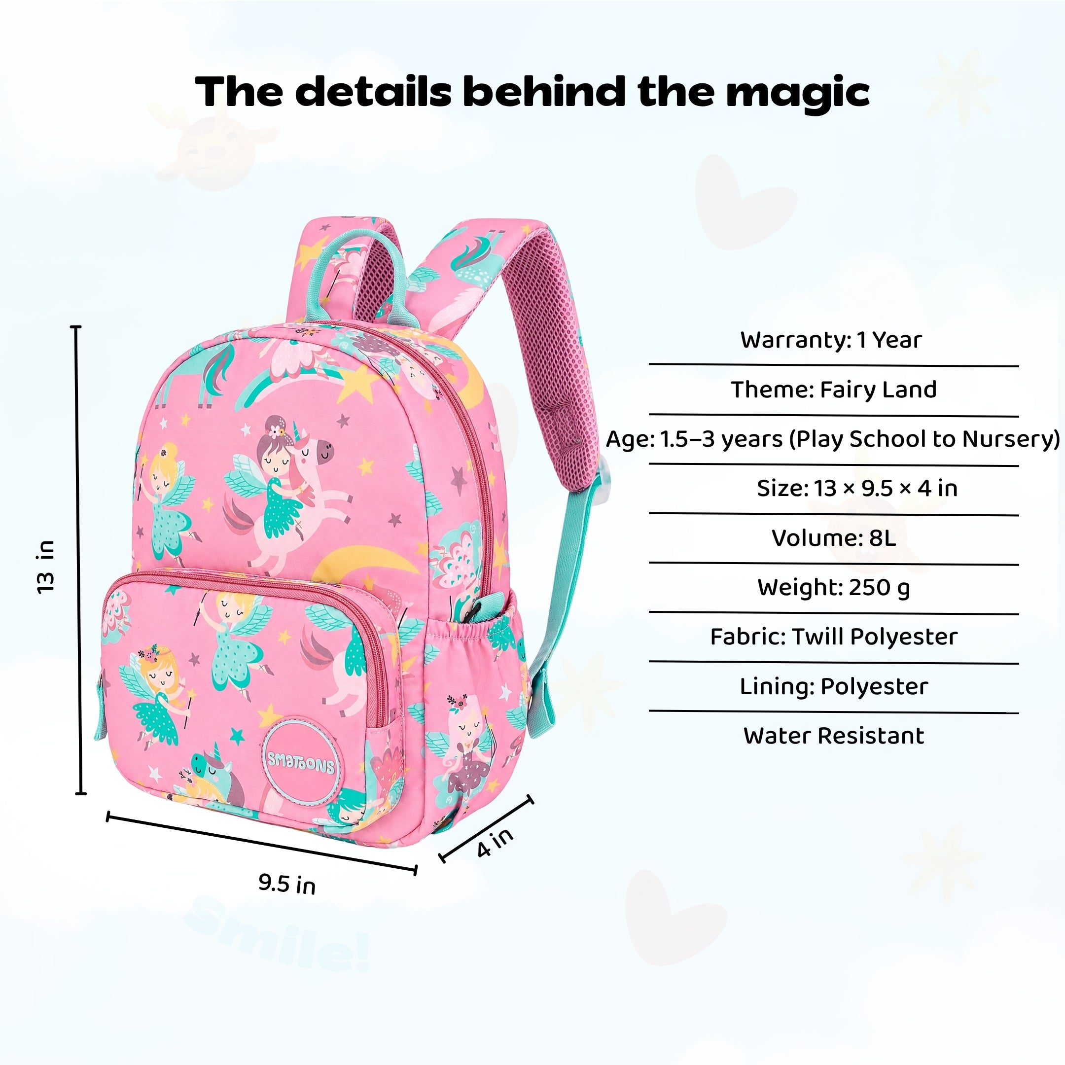 Fairy Land Preschool Doodler Backpack
